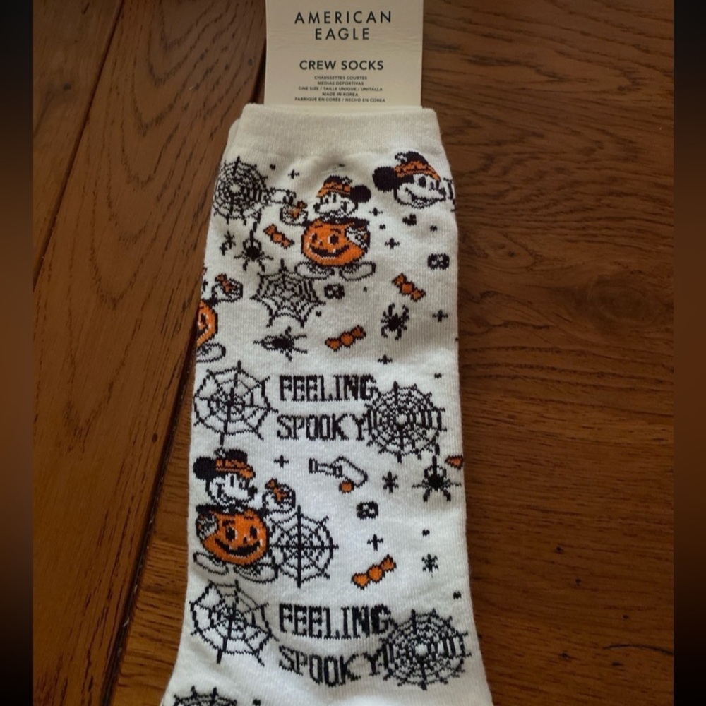 American eagle Disney Mickey Mouse Halloween crew socks